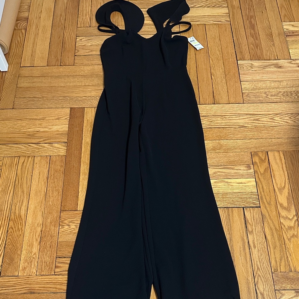 Bar III Black Sleeveless Jumpsuit